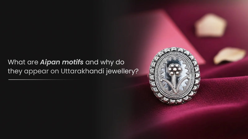 What are Aipan motifs and why do they appear on Uttarakhandi jewellery?