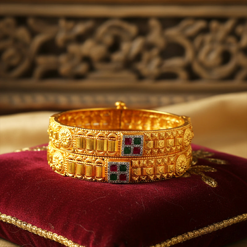 Gold Silver Bangle