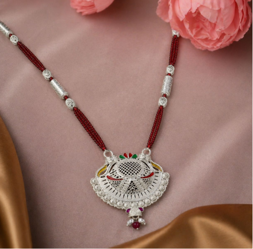 Antique Silver Mangal Sutra