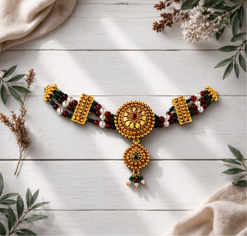 Gold Silver Choker