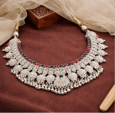 White Silver Necklace