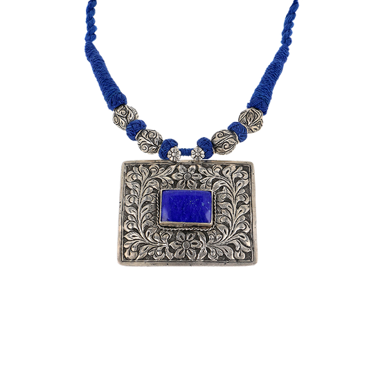 Tehri Blue Blossom Necklace
