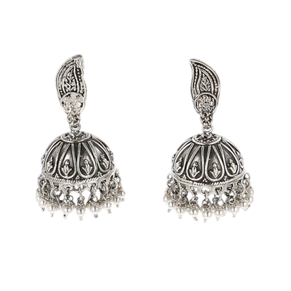 Shaili Silver Jhumki