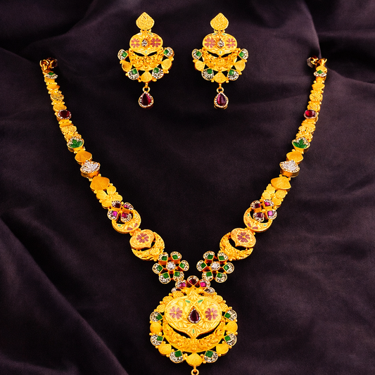 Nanda Devi Pushpabhushan Haar Set