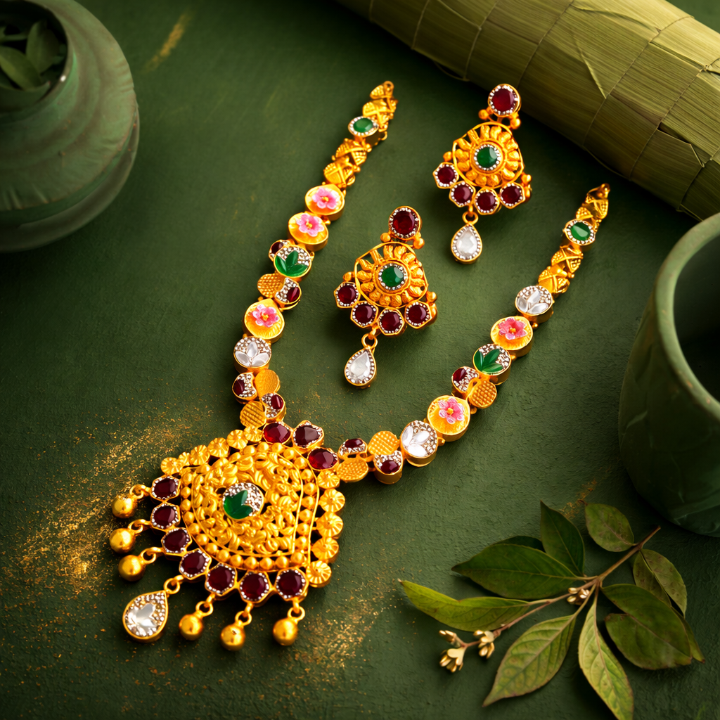 Alaknanda Rajpushp Haar Set