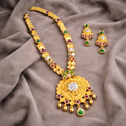 Trishul Parvati Rajratna Haar Set