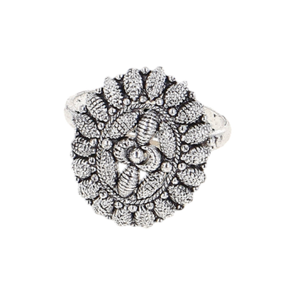 Saaj-Bhar Silver Ring