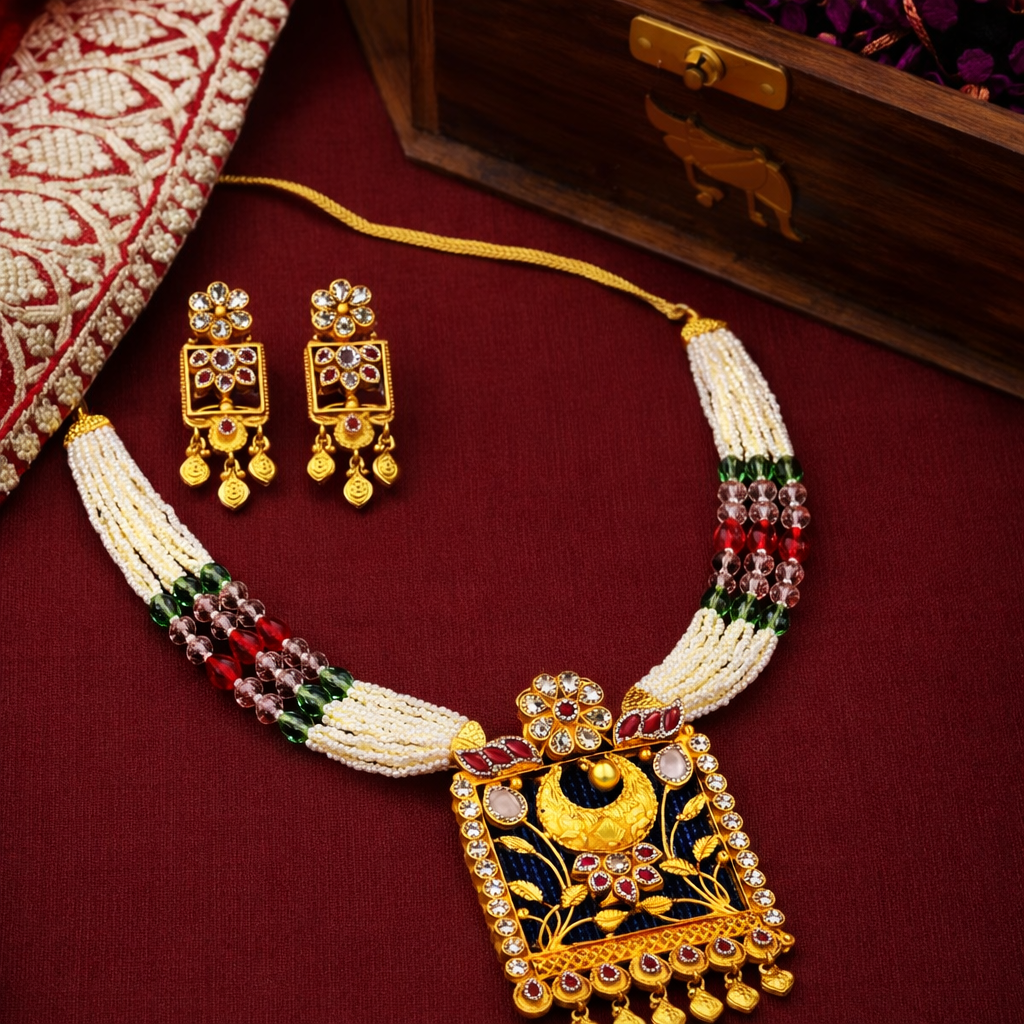 Chandrakriti Rajsi Haar Set