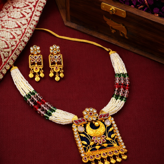 Chandrakriti Rajsi Haar Set
