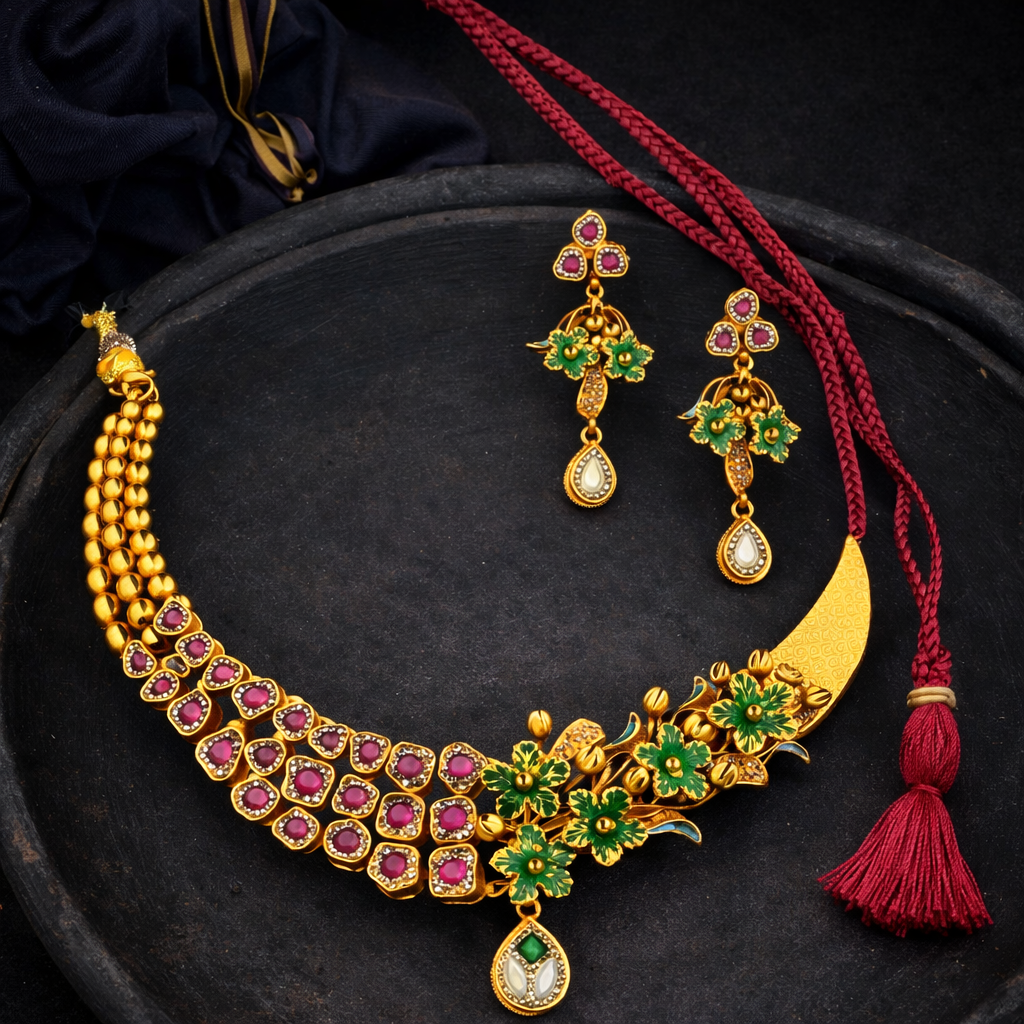 Kumaoni PushpChandra Vaibhav Necklace Set