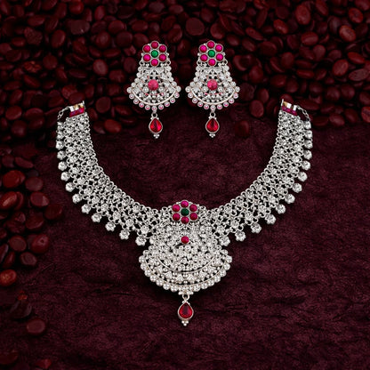 Pahadi Chandrika Rajat Necklace Set