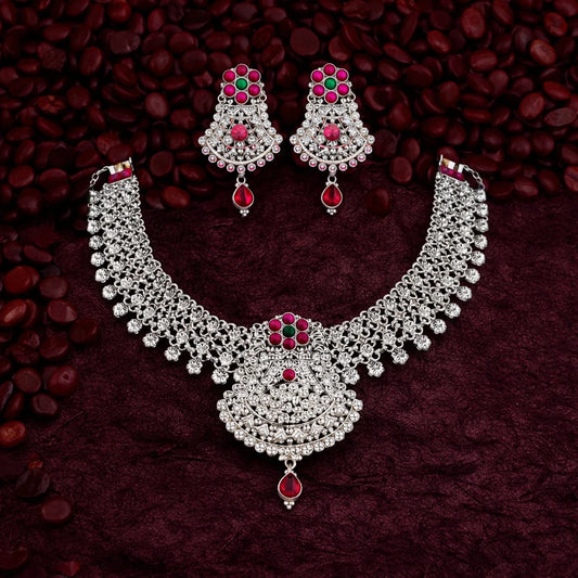 Pahadi Chandrika Rajat Necklace Set