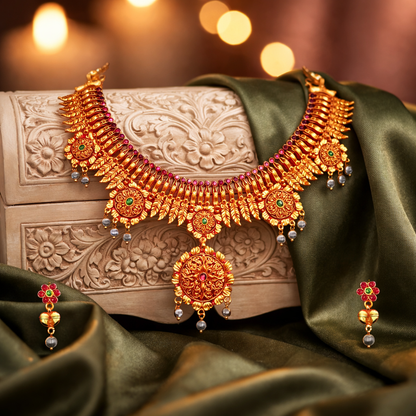 Kedarkamal Rajsi Necklace Set