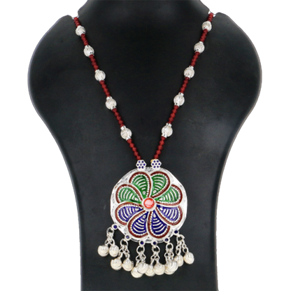 Lokmala Silver Necklace