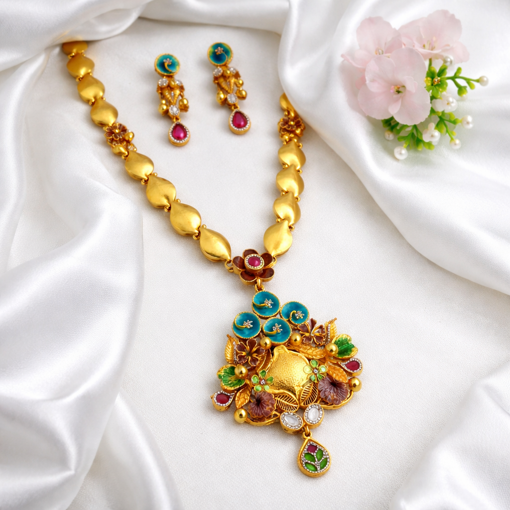 Brahmakamal Pushpavali Haar Set