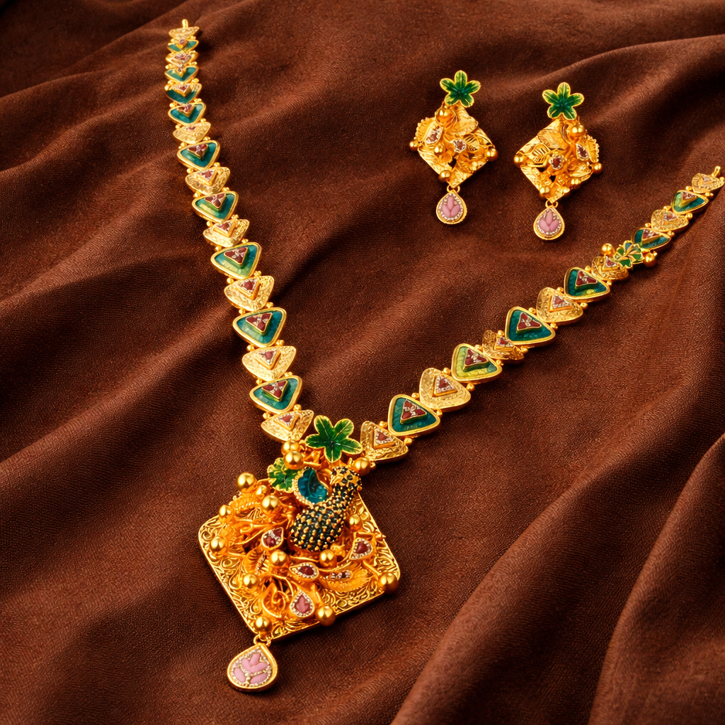 Kedarkhand MayurValli Haar Set