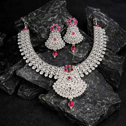 Pahadi Chandrika Rajat Necklace Set