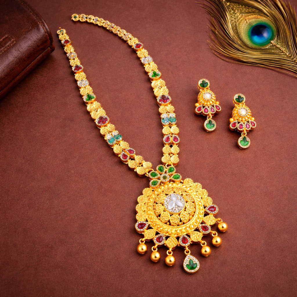 Trishul Parvati Rajratna Haar Set