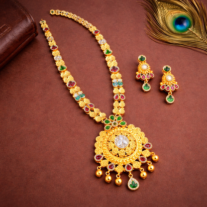 Trishul Parvati Rajratna Haar Set