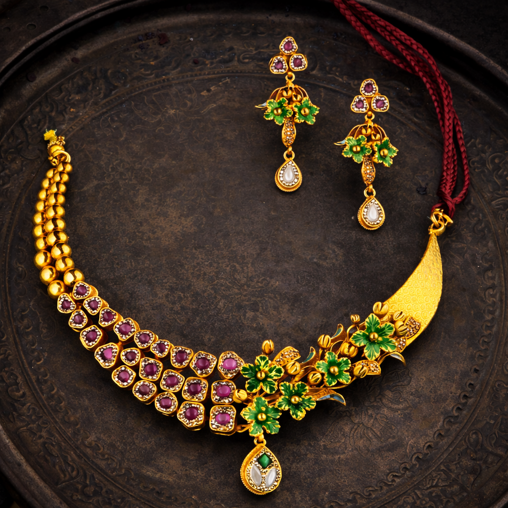Kumaoni PushpChandra Vaibhav Necklace Set