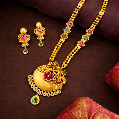 Auli Chandrika Pushp Haar Set
