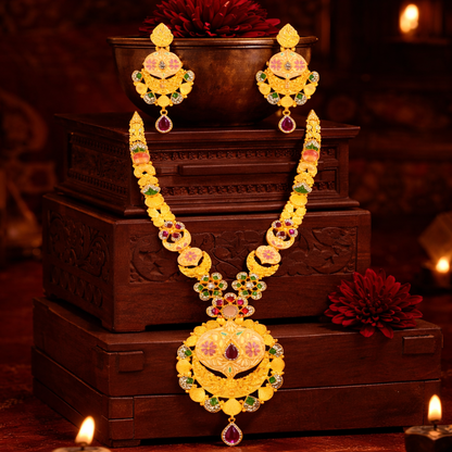 Nanda Devi Pushpabhushan Haar Set