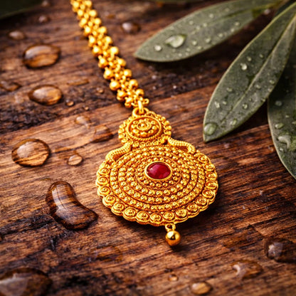 Nanda Chakra Maang Tikka