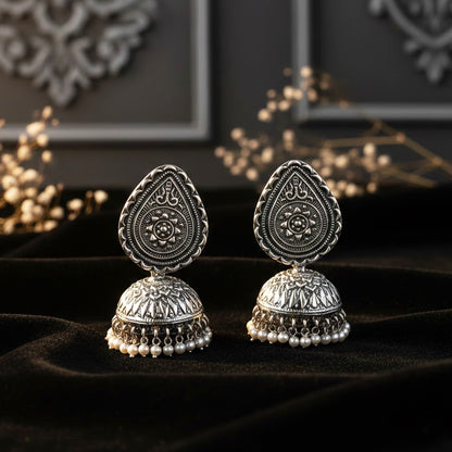 Devshringi Silver Jhumki