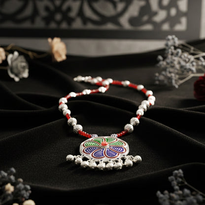 Lokmala Silver Necklace