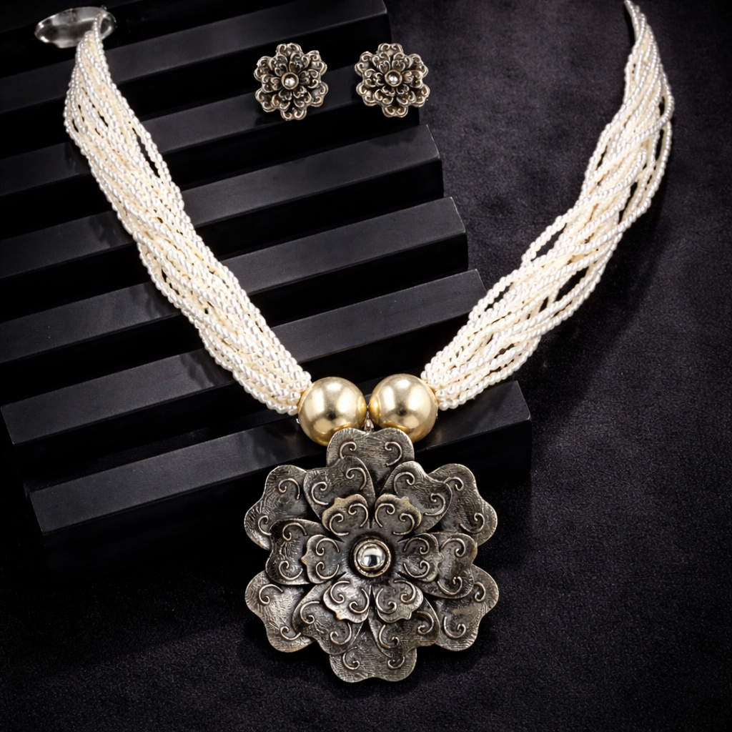 Himjyoti Pushp Necklace Set