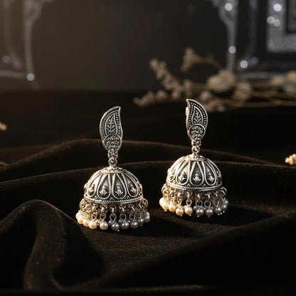 Shaili Silver Jhumki