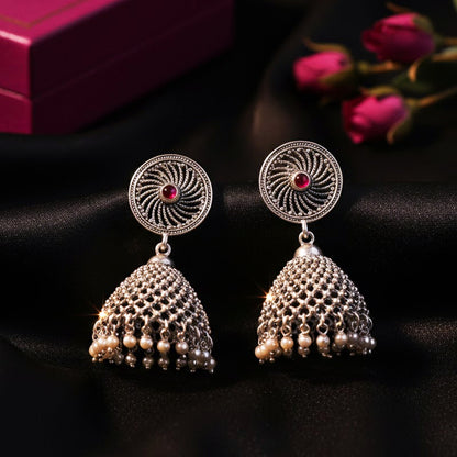 Shailprerna Silver Jhumki