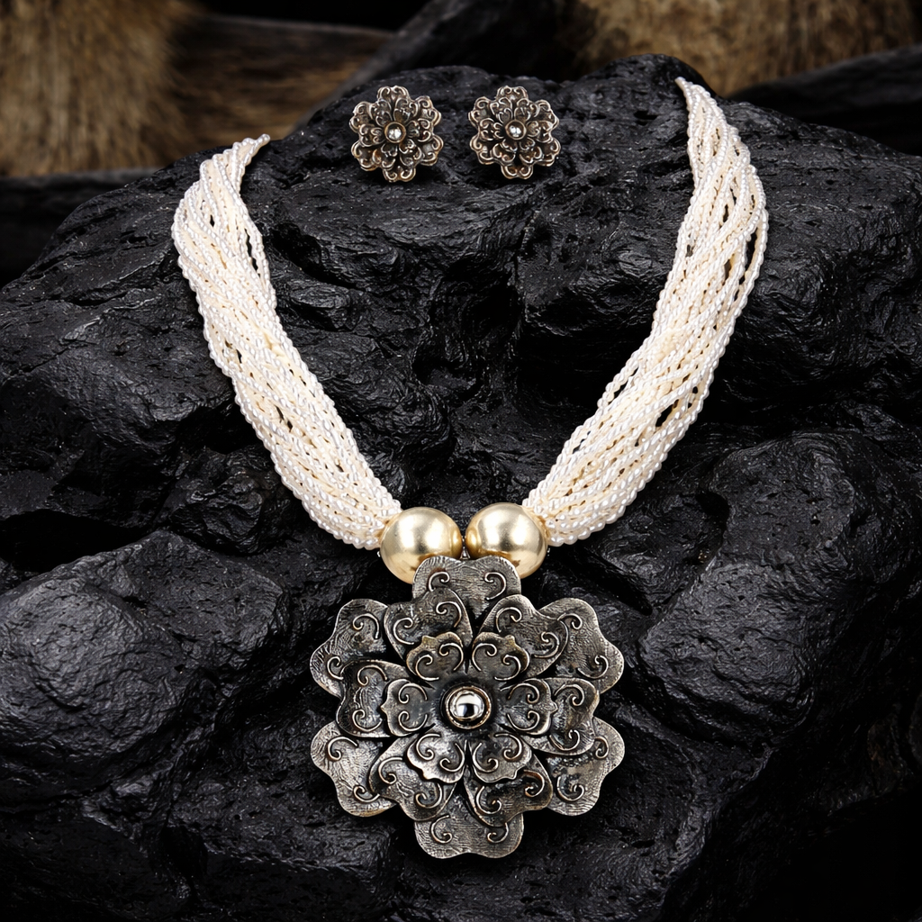 Himjyoti Pushp Necklace Set