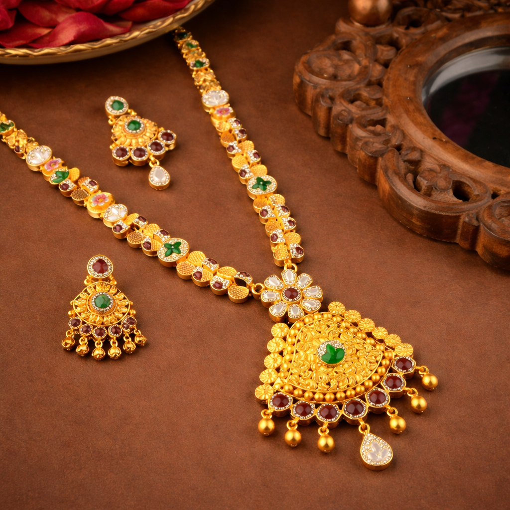 Alaknanda Rajpushp Haar Set