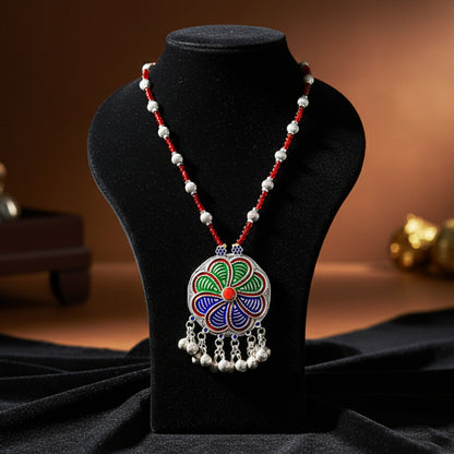 Lokmala Silver Necklace