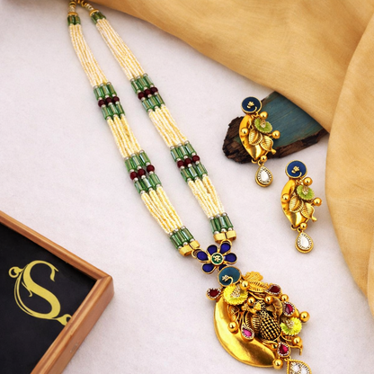 Panchachuli Mayurmaal Necklace Set