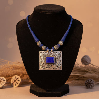 Tehri Blue Blossom Necklace