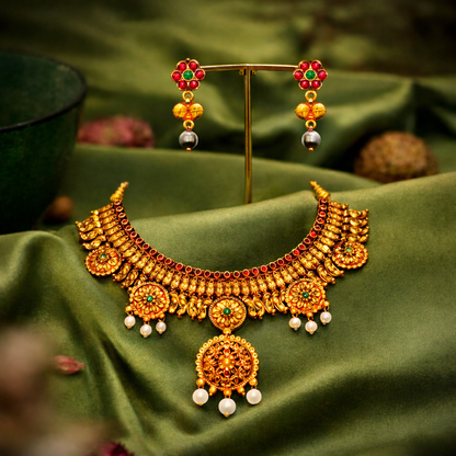 Kedarkamal Rajsi Necklace Set