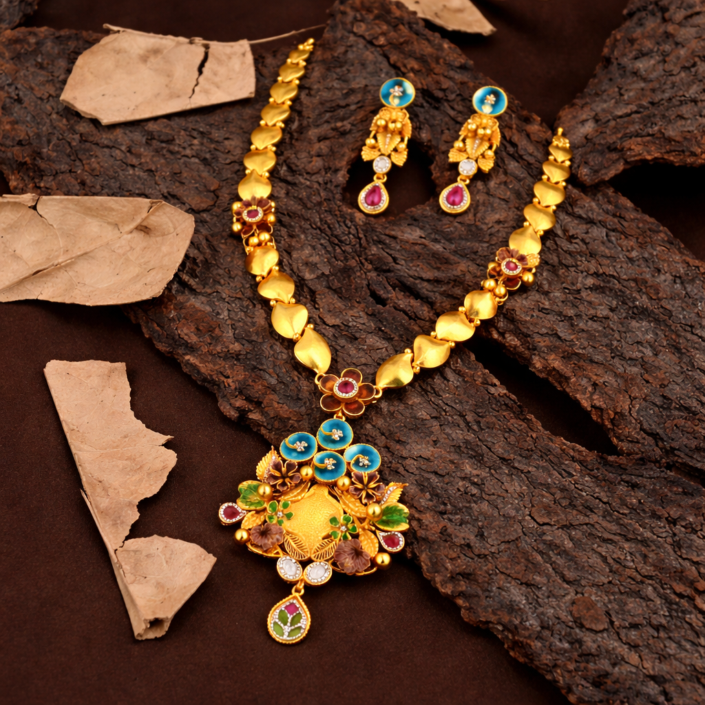 Brahmakamal Pushpavali Haar Set