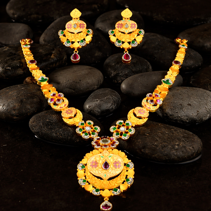 Nanda Devi Pushpabhushan Haar Set