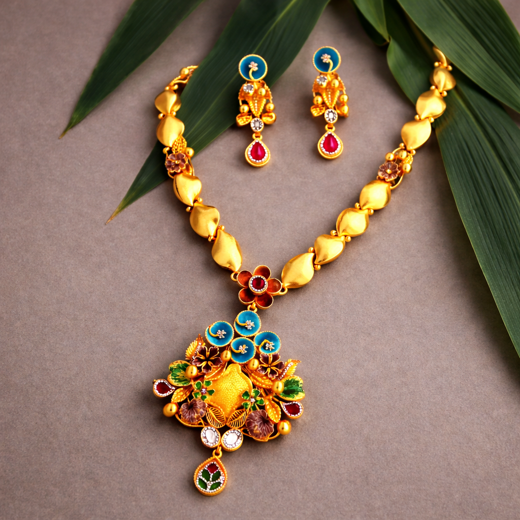 Brahmakamal Pushpavali Haar Set