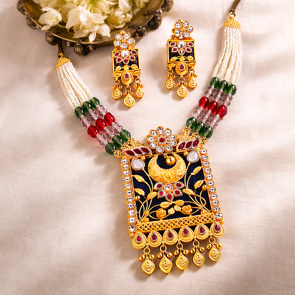 Chandrakriti Rajsi Haar Set