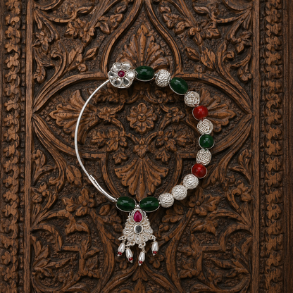 Binsar Vaidhehi White Silver Nath