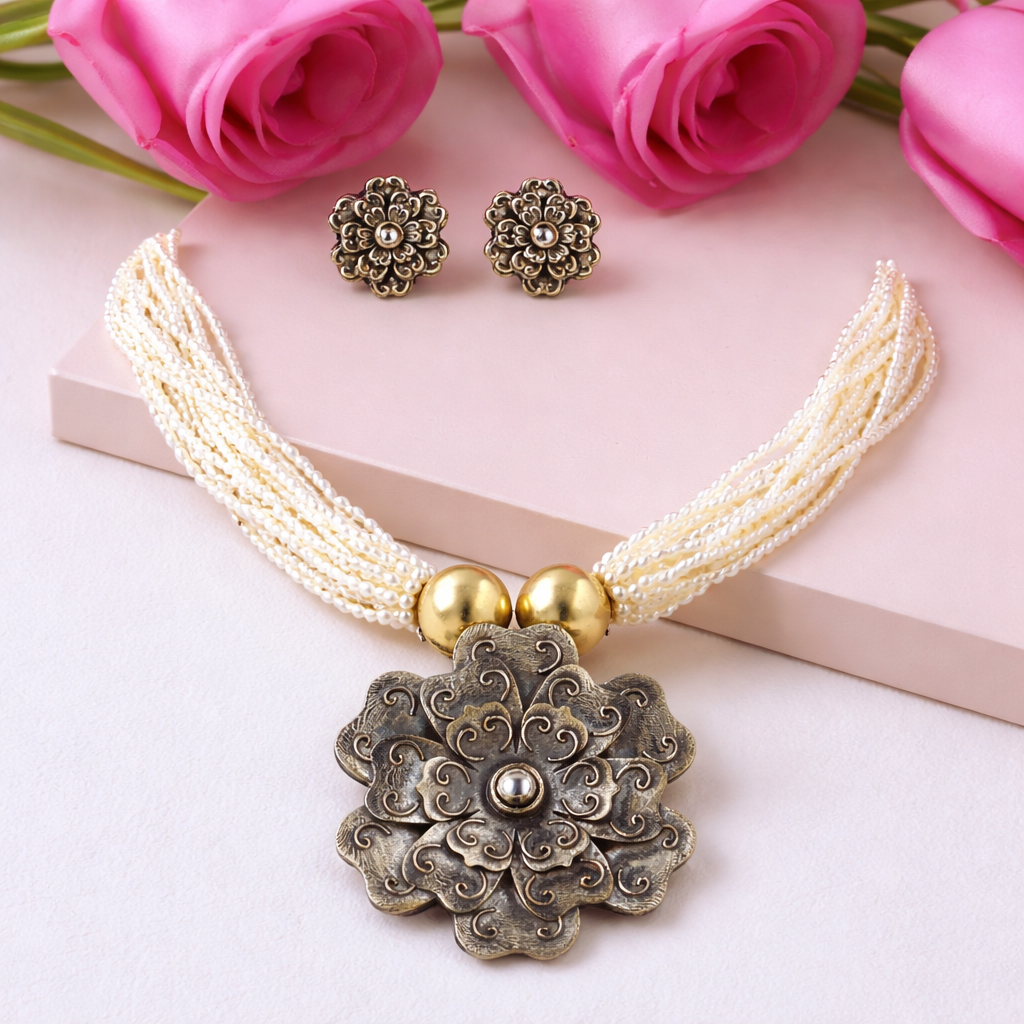 Himjyoti Pushp Necklace Set
