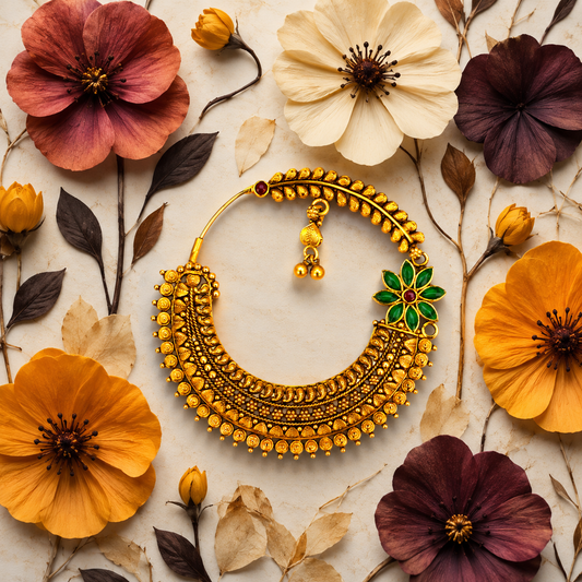 Nanda Kusum Gold-Plated Nath