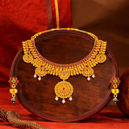 Kedarkamal Rajsi Necklace Set