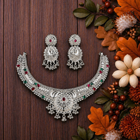Garhwali Chandrika Rajat Haar Set