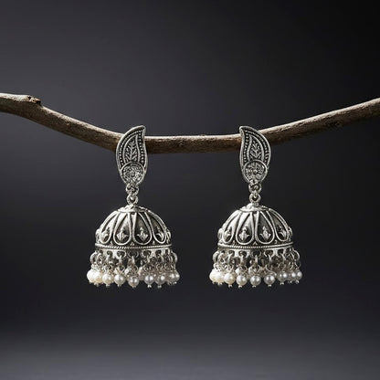 Shaili Silver Jhumki