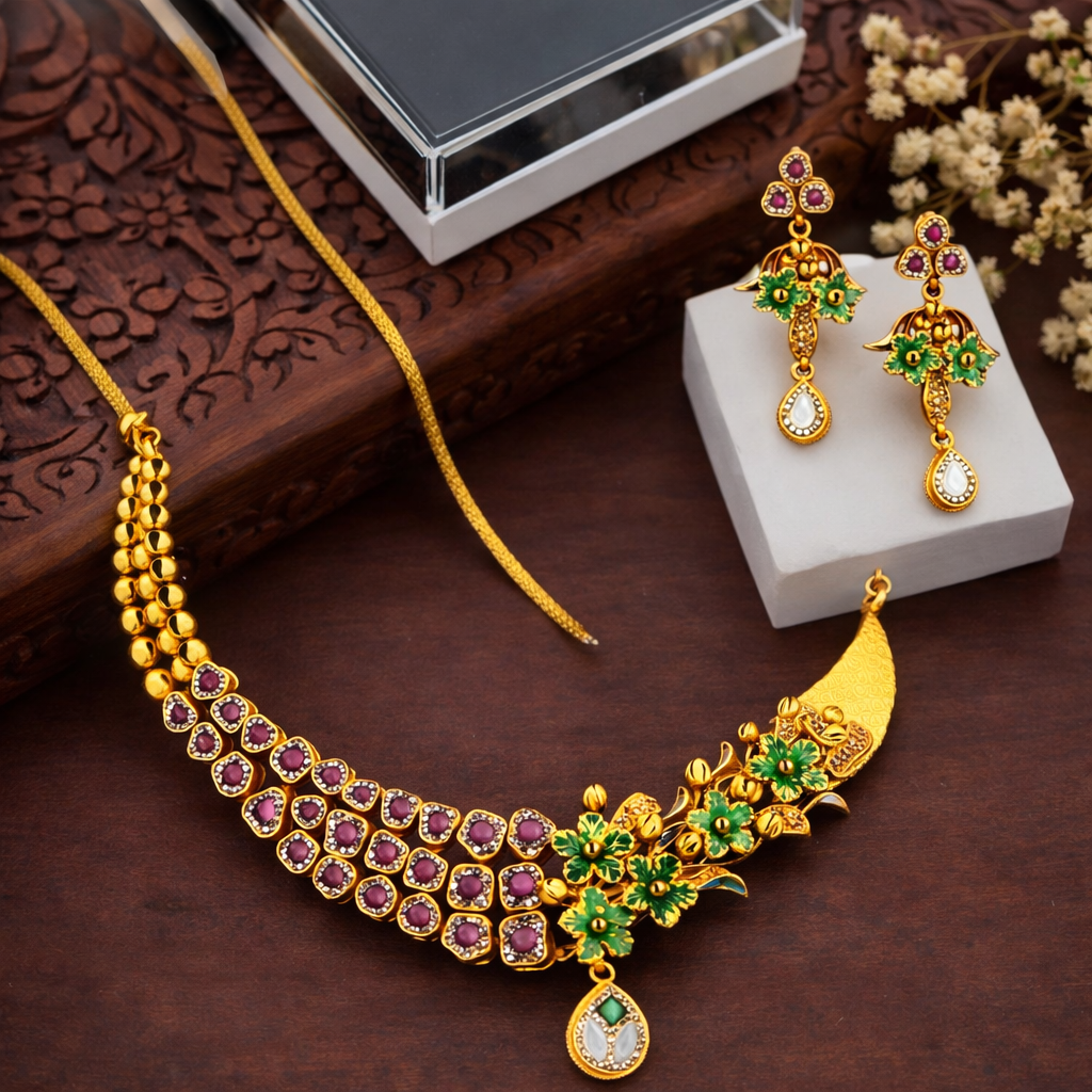 Kumaoni PushpChandra Vaibhav Necklace Set