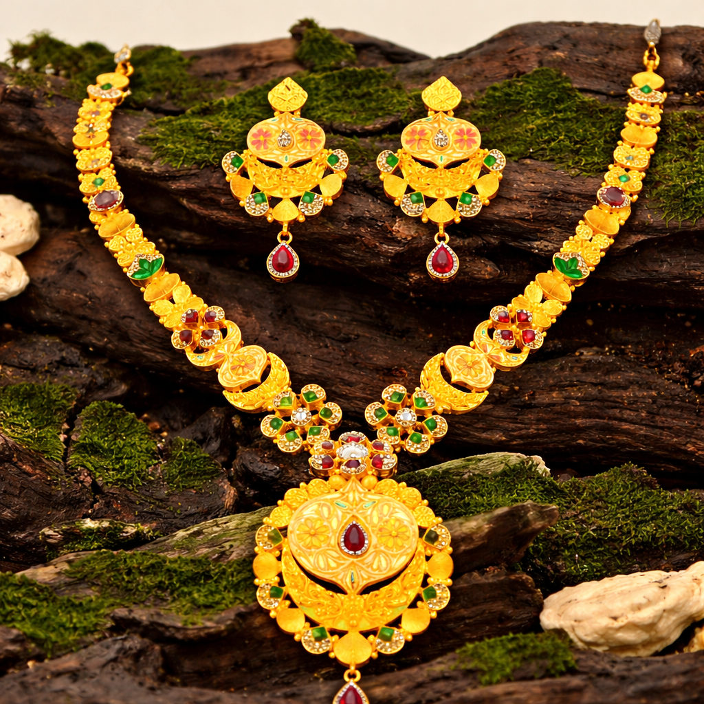 Nanda Devi Pushpabhushan Haar Set